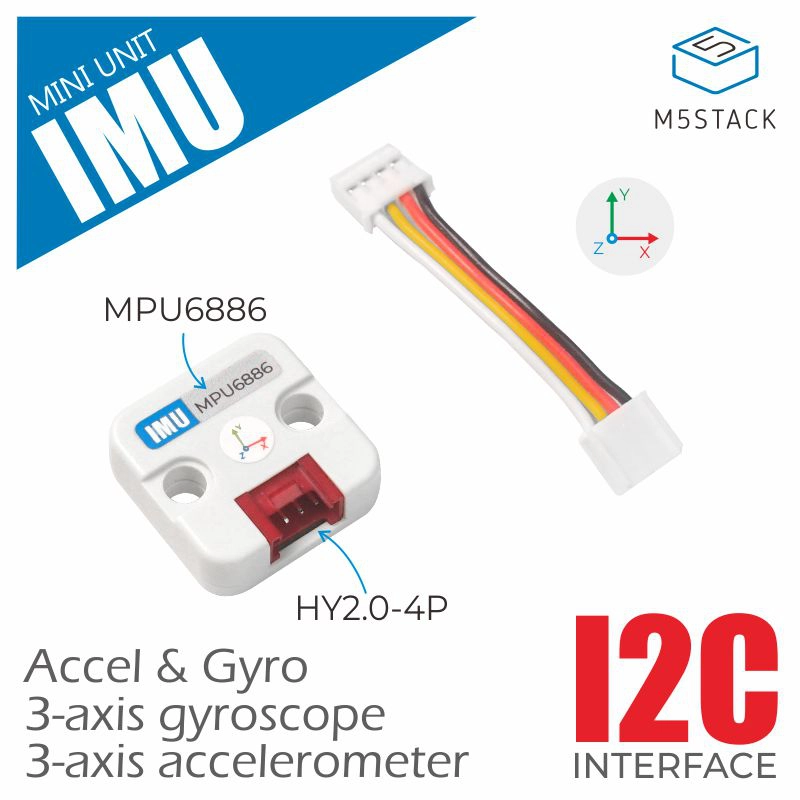 M5Stack - M5Stack Offizielle 6-Achsen-IMU-Einheit (MPU6886)