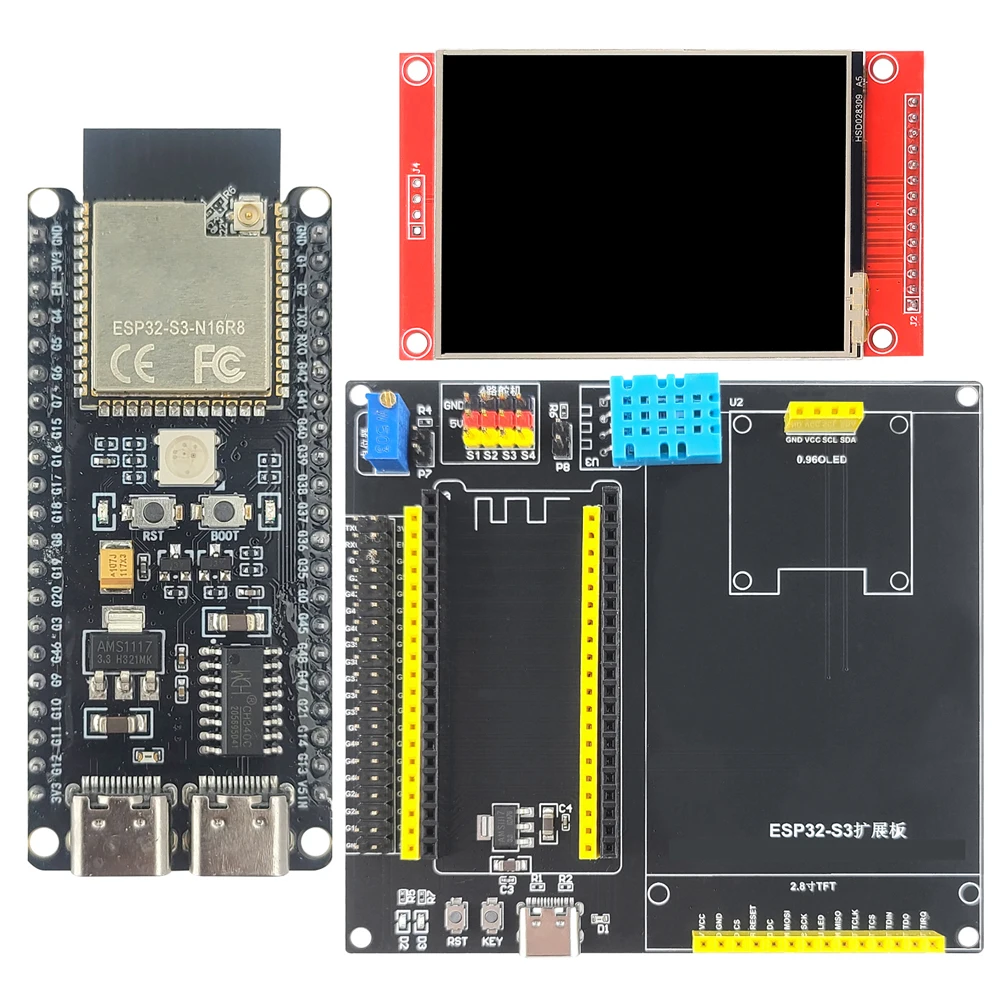 Esp32 S3 Devkitc 1 - ESP32-S3-DevKitC-1 Entwicklungsboard-Kit mit 2,8 Zoll TFT