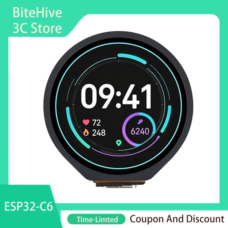 Waveshare Esp32 - Waveshare ESP32-C6 1,28 Zoll LCD-Display Entwicklungsboard