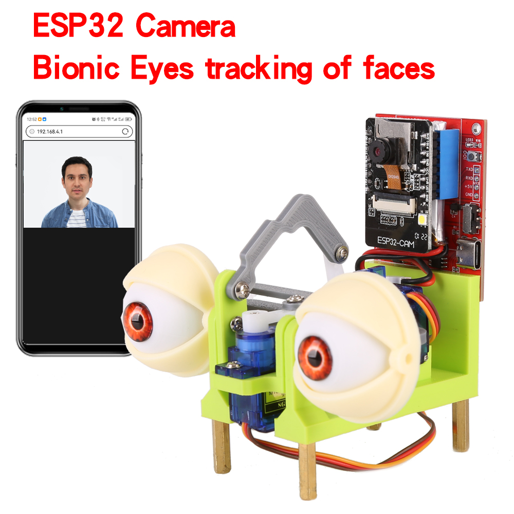 Doit Esp32 - WatchEye ESP32 Kamera Bionic Eyes Tracking