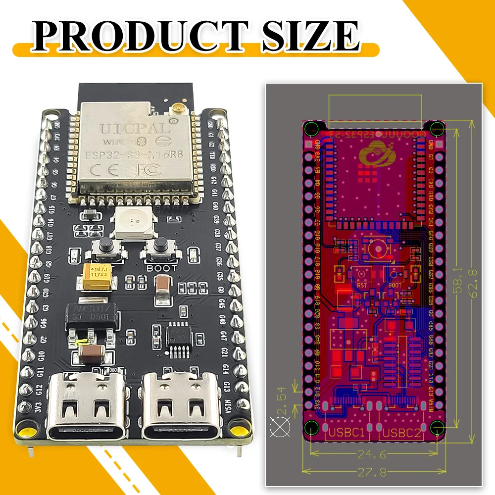 ESP32-S3-DevKitC-1 Entwicklung – Esp32 S3 Devkitc 1 Bewertung und Preis